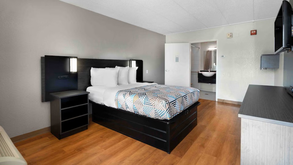 Illustrative guest room interior; not a photo of this property